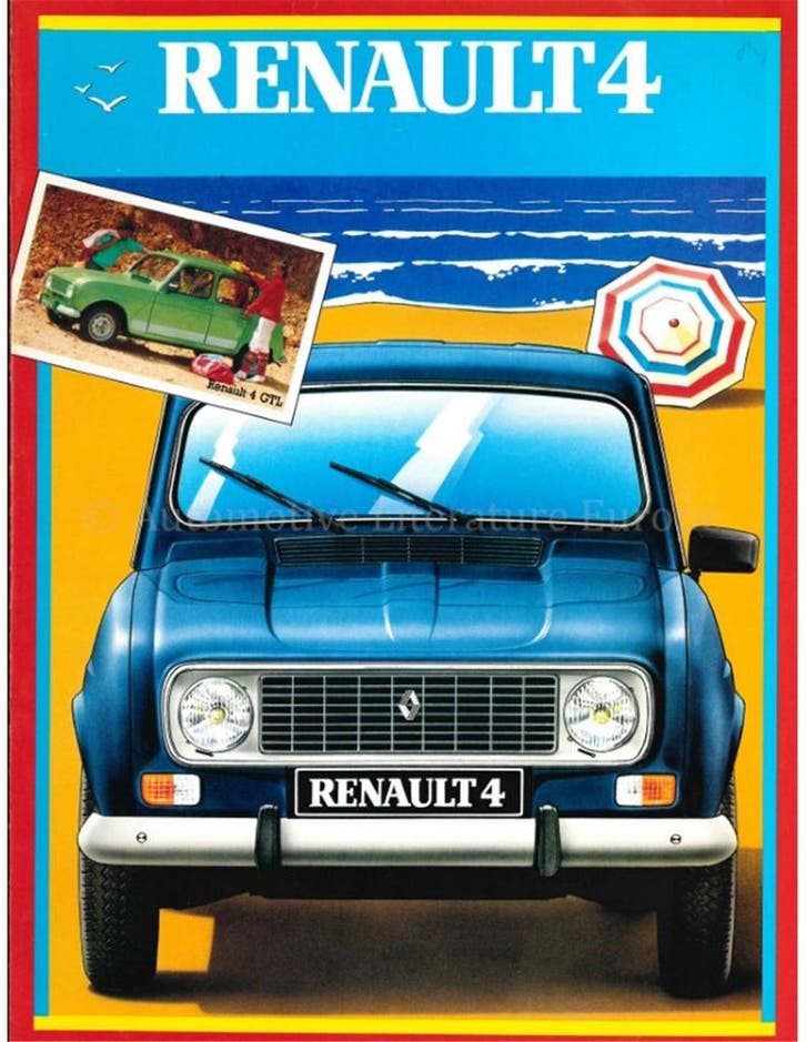 1983 RENAULT 4 BROCHURE FRANS, Boeken, Auto's | Folders en Tijdschriften, Renault