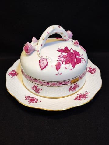 Herend - Boterschotel - Anreiche mit Glocke 19,0x11,5 cm
