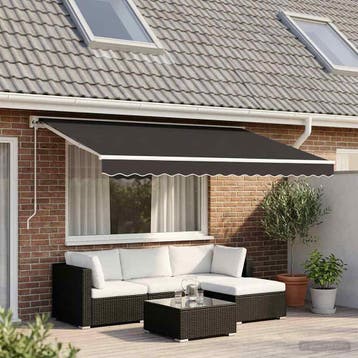 vidaXL Vervangingsdoek voor luifel 500x350 cm polyester, Verzenden, Nieuw
