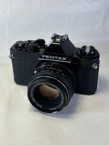 Asahi Pentax MV black + 2/50 mm lens Single lens reflex, Audio, Tv en Foto, Nieuw