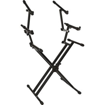 QUIKLOK QL723 Pro Keyboardstandaard – Dubbele X, 3 Niveaus,, Ophalen of Verzenden, Nieuw