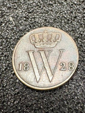 Nederland. Willem I. 1/2 Cent 1828 Brussel