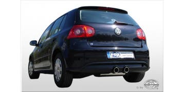 FOX VW Golf V TSI einddemper uitlaat in het midden R32 desig, Verzenden, Nieuw