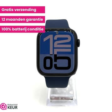 Apple Watch Series 9 45mm midnight | 100% batterij, Sieraden, Tassen en Uiterlijk, Smartwatches, Stressniveau, Verzenden, IOS