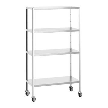GGM Gastro | Rvs rek PREMIUM - 1000x500mm - met 4 schappen |, Verzenden, Nieuw in verpakking