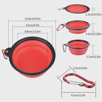 Draagbare Opvouwbare Voer- en Waterbak voor Honden en Katten, Dieren en Toebehoren, Honden-accessoires, Verzenden, Nieuw