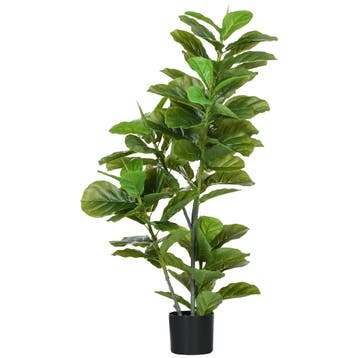 Kunstmatige Ficus-plant, 110 Cm Hoog Met 90 Bladeren &amp; P, Huis en Inrichting, Woonaccessoires | Vazen, Verzenden, Nieuw