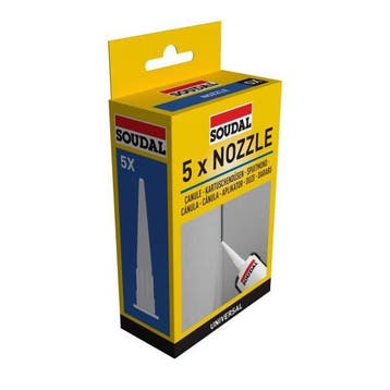 Spuitmondje | Soudal | Kit (5 stuks), Verzenden, Nieuw