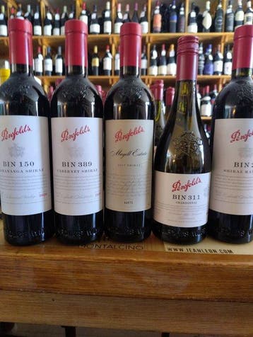 Penfolds; Bin 150 Marananga Shiraz, Bin 389 Cabernet Shiraz;, Nieuw