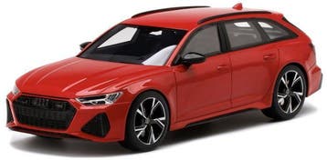 Top Speed Audi RS6 Avant Red Carbon Black 1:18, Ophalen of Verzenden, Nieuw, Auto