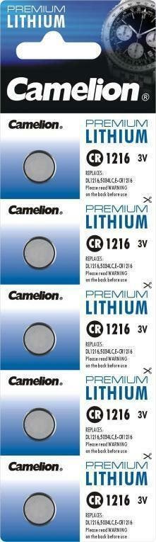 Lithium knoopcel CR1216 (5 stuks), Audio, Tv en Foto, Accu's en Batterijen, Verzenden