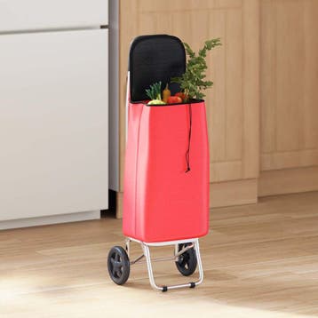 vidaXL Winkel trolley Rood 35 x 28 x 92 cm Oxford stof, Verzenden, Nieuw
