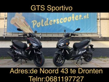 GTS Sportivo scooter /nieuw /25 en 45 km/h /showroom acties!, Ophalen, Nieuw