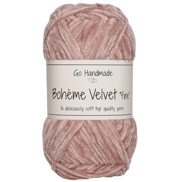 Go Handmade Bohème Velvet Fine - 17611 Nude - Chenille Gar, Ophalen of Verzenden, Nieuw
