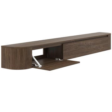 Dulce Japandi Tv-meubel 240 x 32 x 28 cm - Walnoot, Ophalen of Verzenden, Nieuw
