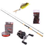 Ultimate Cast Special Cork Light Baitcaster Hengelset 2.00m, Verzenden, Nieuw