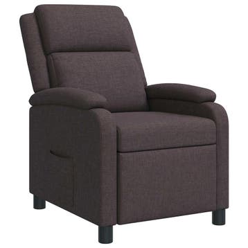 vidaXL Relaxfauteuil Donkerbruin Stof, Verzenden, Nieuw