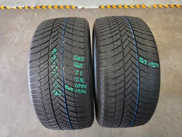 285/40/21 109V BRIDGESTONE WINTERBANDEN 6MM PROFIEL 2X, Ophalen, Gebruikt, 285 mm, Band(en)