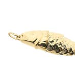 Gouden hanger van een vis (Hanger of bedel), Ophalen of Verzenden, Gebruikt, Goud, Overige merken