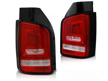 Achterlichten VW Transporter T5 03-09 LED Tube Dynamic Rood, Ophalen of Verzenden, Nieuw