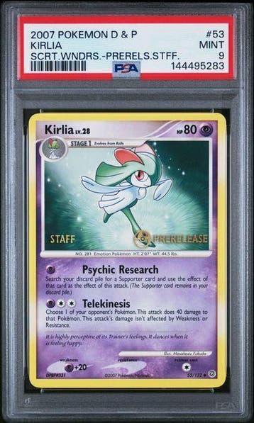 Kirlia Lv.28 (SW 53) PSA 9, Ophalen of Verzenden, Nieuw