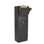 Allux Grundform pakketbrievenbus design staal - zwart, Verzenden, Nieuw