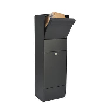 Allux Grundform pakketbrievenbus design staal - zwart, Verzenden, Nieuw