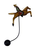 American Folk Art - Blikken speelgoed - Cowboy on Horseback