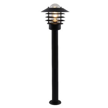 Rvs buitenlamp zwart, Felice, IP44, Ophalen of Verzenden, Nieuw, Glas, Staande lamp