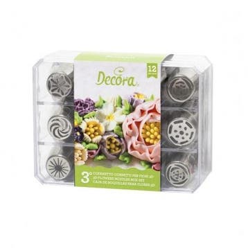 Decora Botercrème Spuitmondjes Set #3 12 stuks, Hobby en Vrije tijd, Verzenden, Nieuw