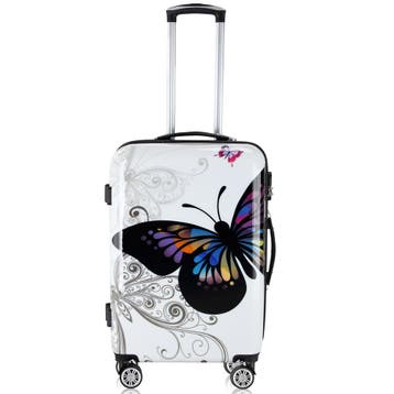 Reiskoffers Butterfly 3-delige polycarbonaat (Recreatie), Verzenden, Nieuw