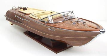 Magnifique Riva Aquarama 53 cm modelisme bois maquette 1:14, Nieuw