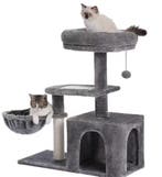 Compacte Kattenboom – Krabpaal met Hangmat en Appartement, Verzenden, Nieuw