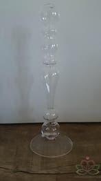 Glas Vaas Kandelaar 30 cm, Ophalen of Verzenden, Nieuw