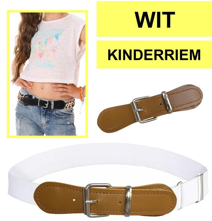Fako Fashion - Kinderriem Elastisch Oval - Elastische Riem, Kleding | Dames, Riemen en Ceinturen, Verzenden