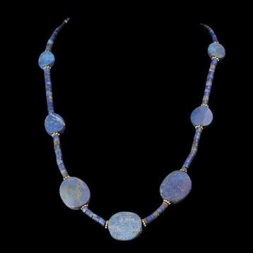 West-Aziatisch lapis lazuli Kralenketting (Zonder