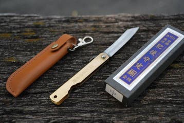 Higonokami - Keukenmes - Utility knife - Forged M - Messing,