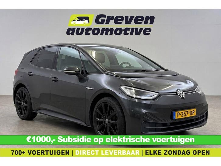 Volkswagen ID.3 58KWH First Black Edition  VERWACHT!!, Auto's, Volkswagen, Te koop, Automaat, Elektrisch, Zwart, Verzenden
