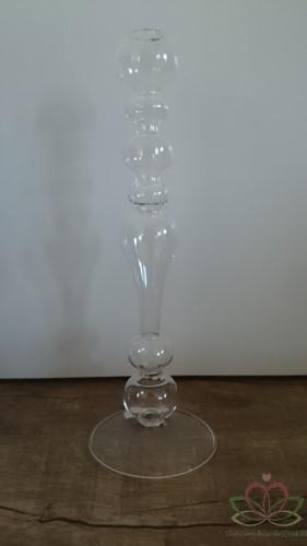 Glas Vaas Kandelaar 30 cm, Ophalen of Verzenden, Nieuw