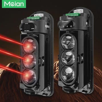 Meian Focus Dubbele/Triple Infrarood Straalsensor - IP65 Wat