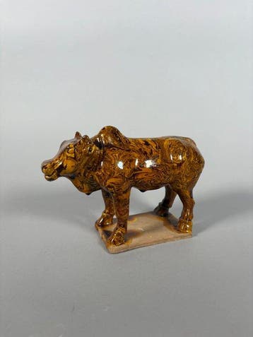 Oud Chinees, Tang-dynastie Terracotta rundvlees - 20 cm