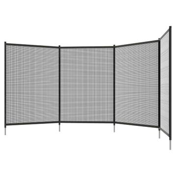 Vijverhek 365 X 126 Cm Tuinhek 4-delige Set Decoratief Zwemb, Verzenden
