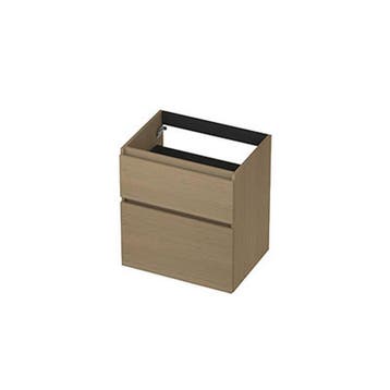 INK - Onderkast 2 Laden Greeploos met Houten Keerlijst, Ophalen of Verzenden, Nieuw