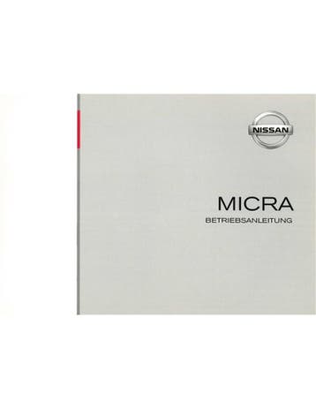 2006 NISSAN MICRA INSTRUCTIEBOEKJE DUITS
