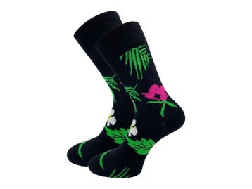 SQOTTON® - Naadloze sokken - Tropical Flower, Verzenden, Nieuw