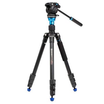 Benro Aero2 Pro Travel Video Statief Kit, Nieuw, 150 tot 175 cm, Met balhoofd, Ophalen of Verzenden