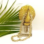 Gouden anker schakel collier (Ketting), Ophalen of Verzenden, Gebruikt, Overige kleuren, Goud