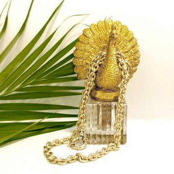 Gouden anker schakel collier (Ketting), Ophalen of Verzenden, Gebruikt, Goud, Goud