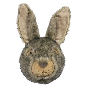 knuffel konijn wandkop 30cm, Verzenden, Nieuw