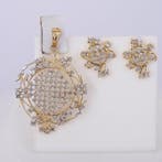 Zonder minimumprijs - 2-delige sieradenset - 14 karaat Geel, Sieraden, Tassen en Uiterlijk, Antieke sieraden